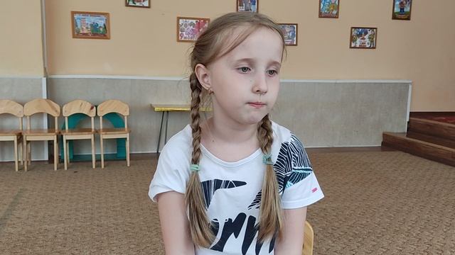 Интервью выпускницы 2022 года детского сада Журавушка группы Чебурашка г.Гулькевичи  Алёны Семакиной