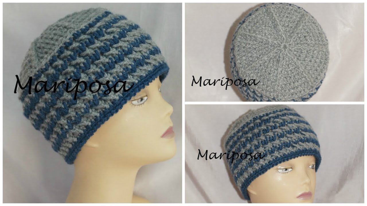 Зимняя шапка -кубанка  крючком . Cap crochet unisex   6