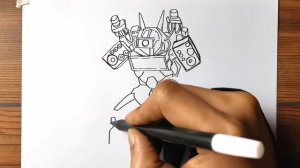 How to Draw Tri Titan from Skibidi Toilet