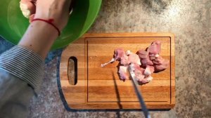 Рецепт спагетти  в сливочном соусе с грибами и свининой