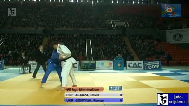 David Alarza (ESP) - Roman Gontyuk (UKR) [-90kg] смотреть онлайн