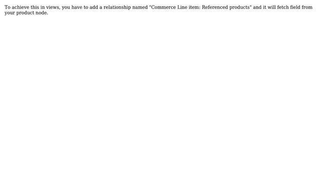 Drupal: Commerce line item views with fields from content node (4 Solutions!!)