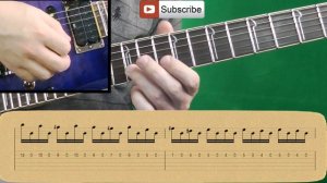 How to Play AC/DC - Thunderstruck (Intro) Как играть, Guitar Lesson