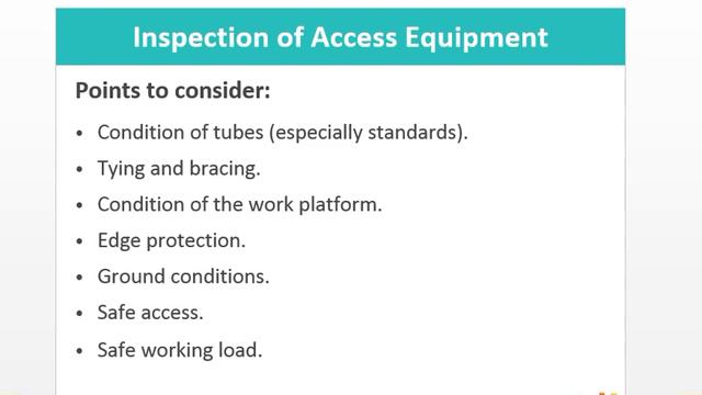 Inspection of Access Equipment | Lecture 55 NEBOSH IG Unit 2 Element 8 According to New Syllabus смотреть онлайн
