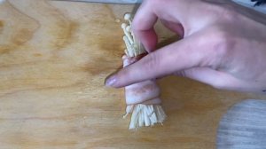 ГРИБЫ ЭНОКИ В БЕКОНЕ ЗА 5 МИН