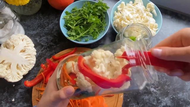 ХРУСТЯЩАЯ КАПУСТА по-корейски РЕЦЕПТ Цветная капуста маринованная