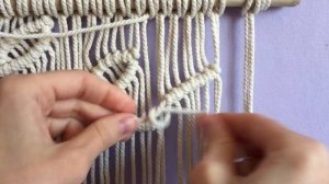 Мастер - класс по панно в технике макраме "Веточки"