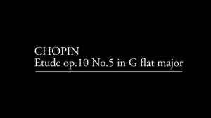 Chopin etude op.10 no.5 in G flat major (Maurizio Pollini)(1960)