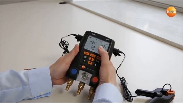 Манометрический коллектор Testo 550. Основные настройки