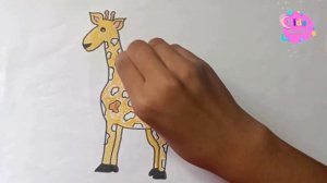 How to Draw Giraffe || Giraffe Drawing Easy  || Giraffe drawing easy step by step || Kids Mridul