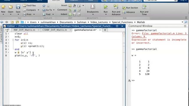Matlab implementation of Gamma function смотреть онлайн