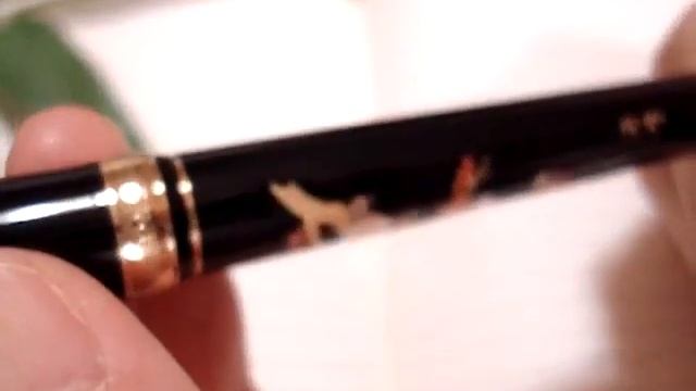 Японская перьевая ручка Maki-e "Соловей на сливе" PTL-12000M #31 смотреть онлайн