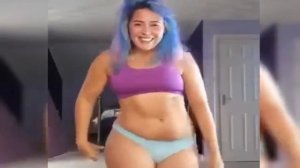 Girl plus size can do belly dance well 2017