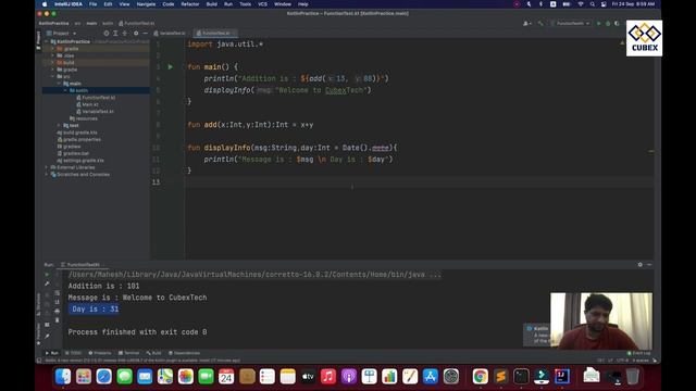 Kotlin Functions | Single Expression Function | Default Arguments | Named Arguments | Varargs