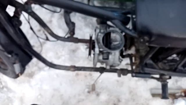 мотоцикл Урал с двигателем от мотоблока, часть 1 смотреть онлайн