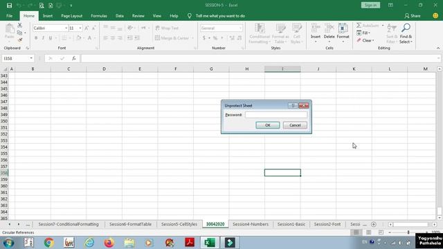 How to Protect Sheet in Excel in Hindi | How to Protect Cells in Excel | Learn MS Excel 2019