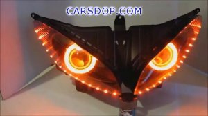 Линзы на мотоцикл. Установка линз на мотоцикл.