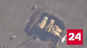 Момент попадания беспилотника по украинской РЛС сняли на видео - Россия 24