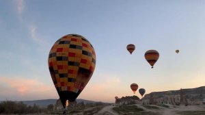 Посадка большого воздушного шара с корзиной!? Каппадокия Турция 2021 Cappadocia