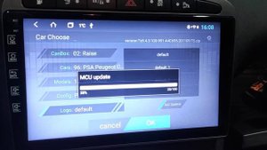 Настройка часов и меню через Головное устройство Mekede M200