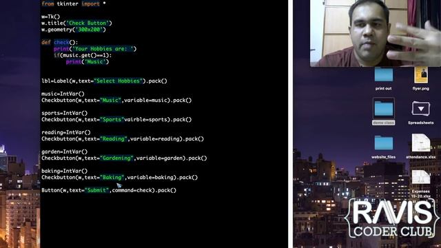 GUI using Python part 5: Check Buttons