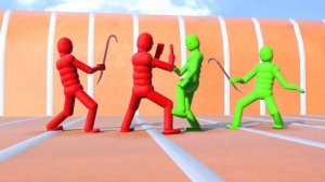 Dynamic AI Trains to Fight in NPC Wars! (with active ragdoll physics)