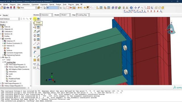 #13 ABAQUS Tutorial: Defining contact interactions and tie constraints