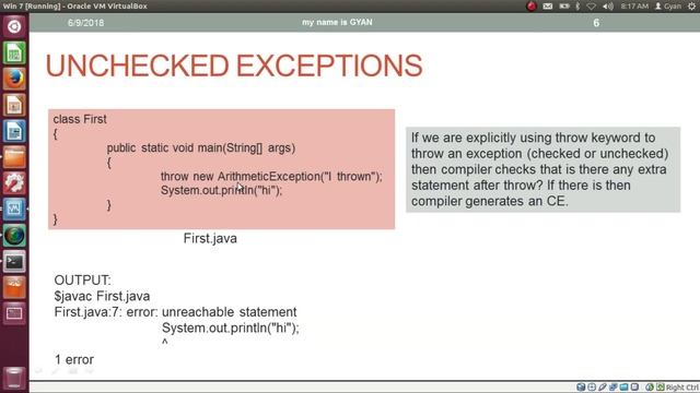 Exception Handling in Java | #11 | Unchecked Exception in Java