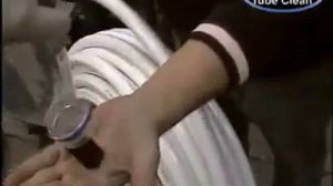 Очистка трубы с пластиковым покрытием