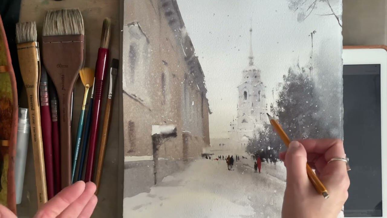 Snow city . Free video-lesson with English subtitles . Part 1. смотреть онлайн