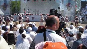 Сабантуй в Москве. Выступление артистов на главной площадке праздника. 2 июля 2022 год