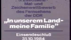 DDR Fernsehen 1984 Ende vom Kinderprogramm (VCR N1700)