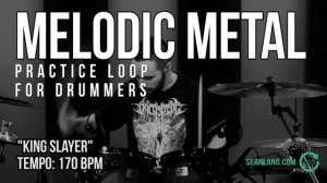 Melodic Metal - Drumless Track for Drummers - "King Slayer"