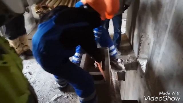 Монтаж вентиляционных блоков Шидель CVENT ЖК Оранж Парк 23/01/2017