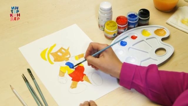 Фестиваль "ИнтерКиндер". Мастер-класс по рисованию «Pinocchio style». смотреть онлайн