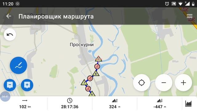 Автоматическая прокладка маршрута в Locus Map и BRouter web client
