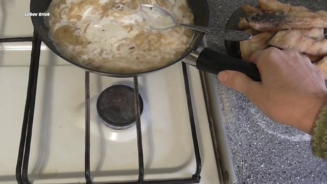 Тушенная рыба  в сметане  Карп в сметане запеченный в духовке Рецепт.