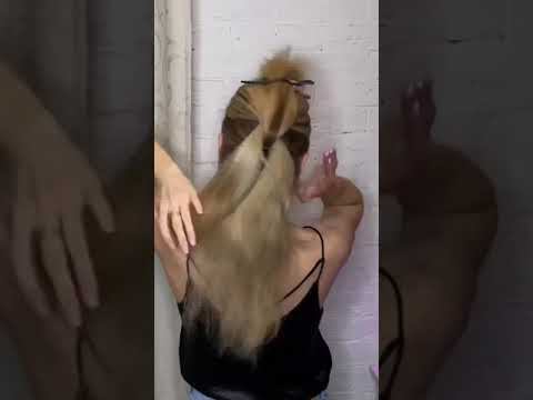 Объемная и красивая прическа из резинок на каждый день за 5 минут ❤️ Easy 5 minutes hairstyle