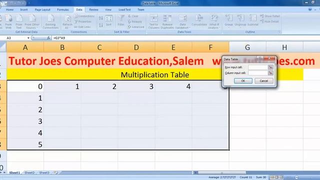 Data table in Excel Tamil смотреть онлайн
