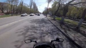 Покатушки по городу на мотоцикле kawasaki zzr 400