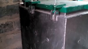 Котельная для котла и дымоход прямоугольной формы