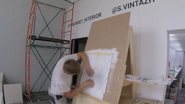 Трафаретная техника часть 5/6.  Трафарет из оракала. Stencil Technique Part 5/6