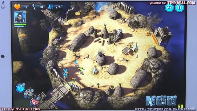Обзор планшета TECLAST X80 Plus - тест в Tower Defense играх: Defense Grid, Orcs Must Die, Last Hop смотреть онлайн