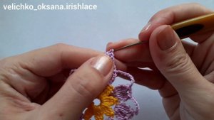 Цветок для ирландского кружева крючком. Irish lace.