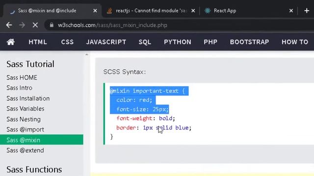 Adding SAAS | React Js Tutorial For Beginners | #16