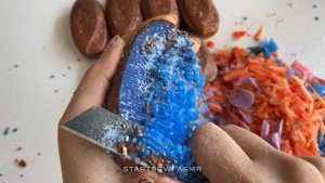 ? Cutting bronze effect painted soap cubes ? резка кубиками мыла