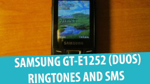 Samsung GT-E1252 — Рингтоны и звуки СМС