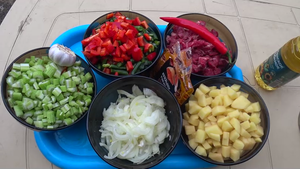 Лагман в казане.Любимое блюдо моей семьи.