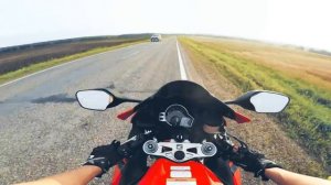 Проехал 10 метров на переднем колесе - трюк stoppie на мотоцикле.mp4