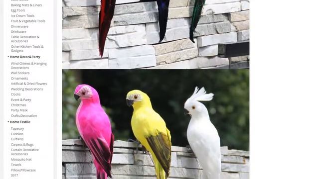 Ручная имитация попугая декор для сада креативная фигурка из пенопласта с перьями смотреть онлайн